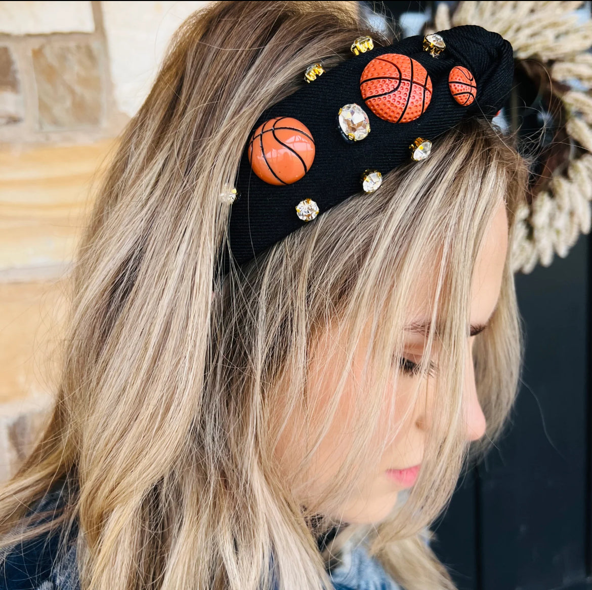 Black basketball headband