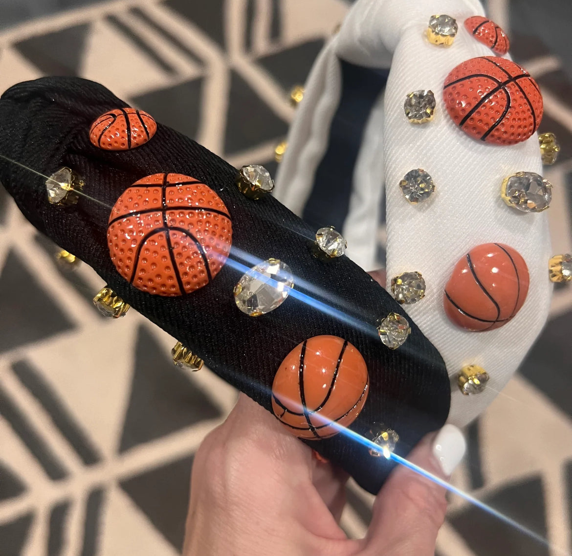 Black basketball headband