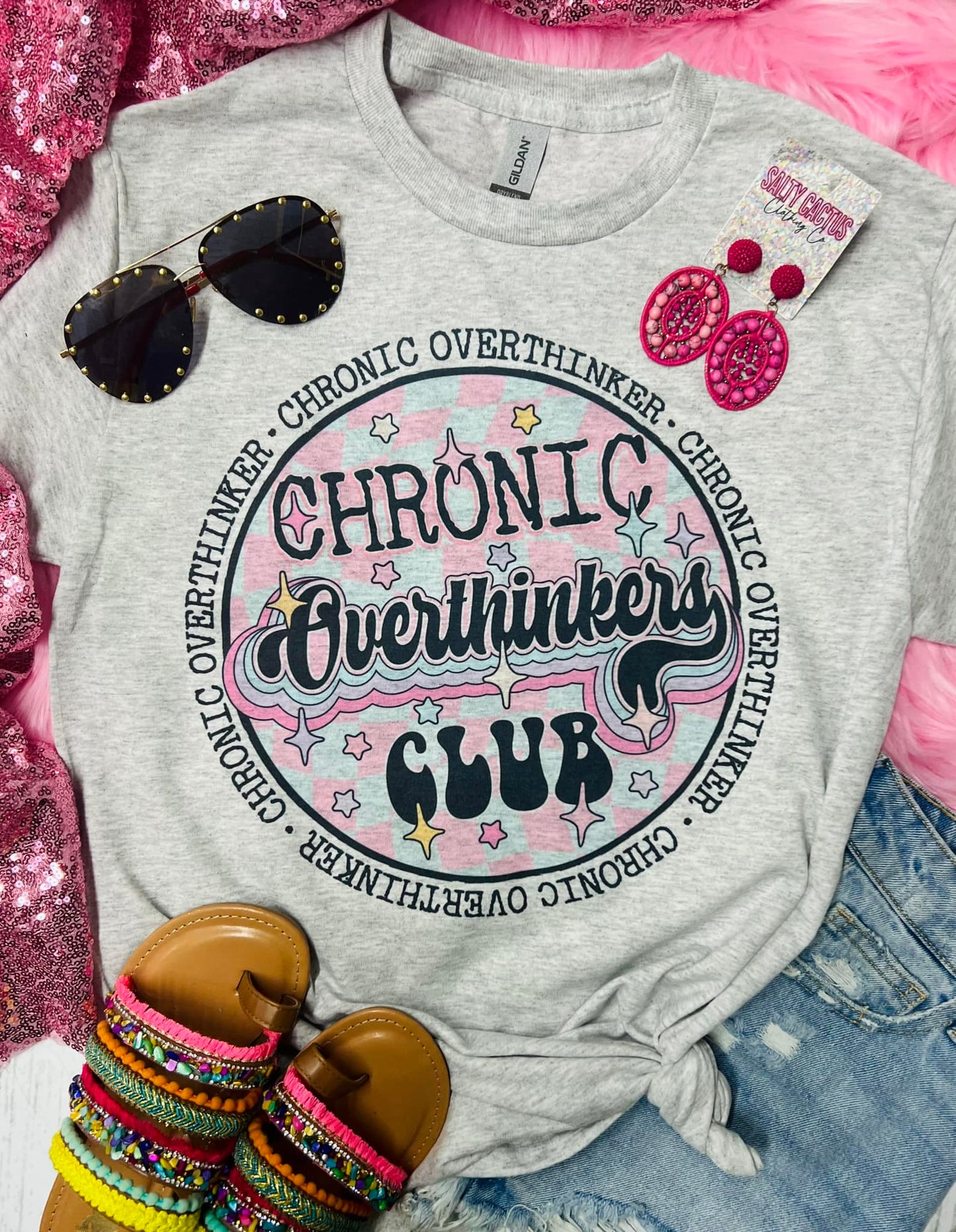 Chronic Overthinkers Club Grey Tee