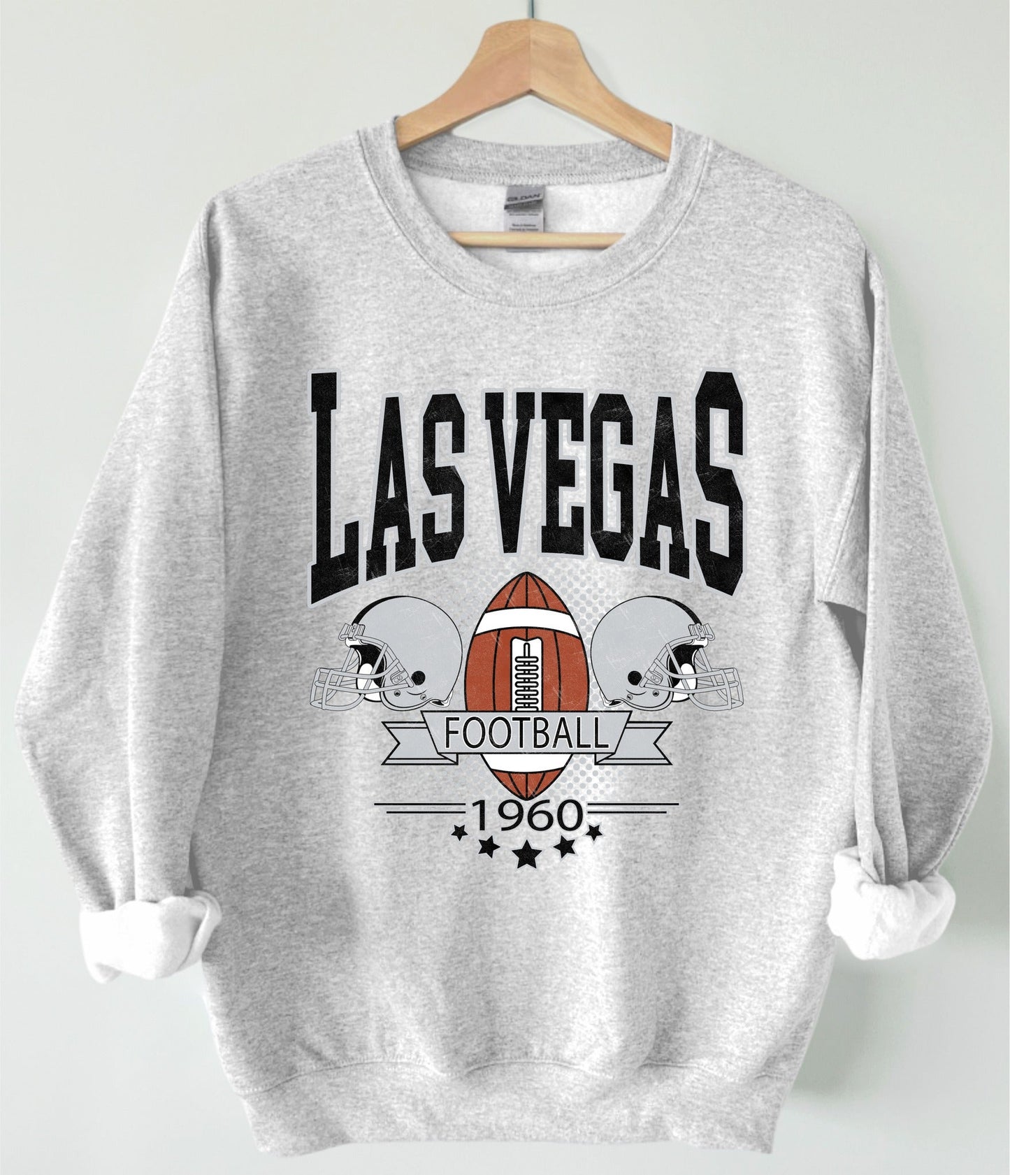 Vintage Football Ash Grey Sweatshirt