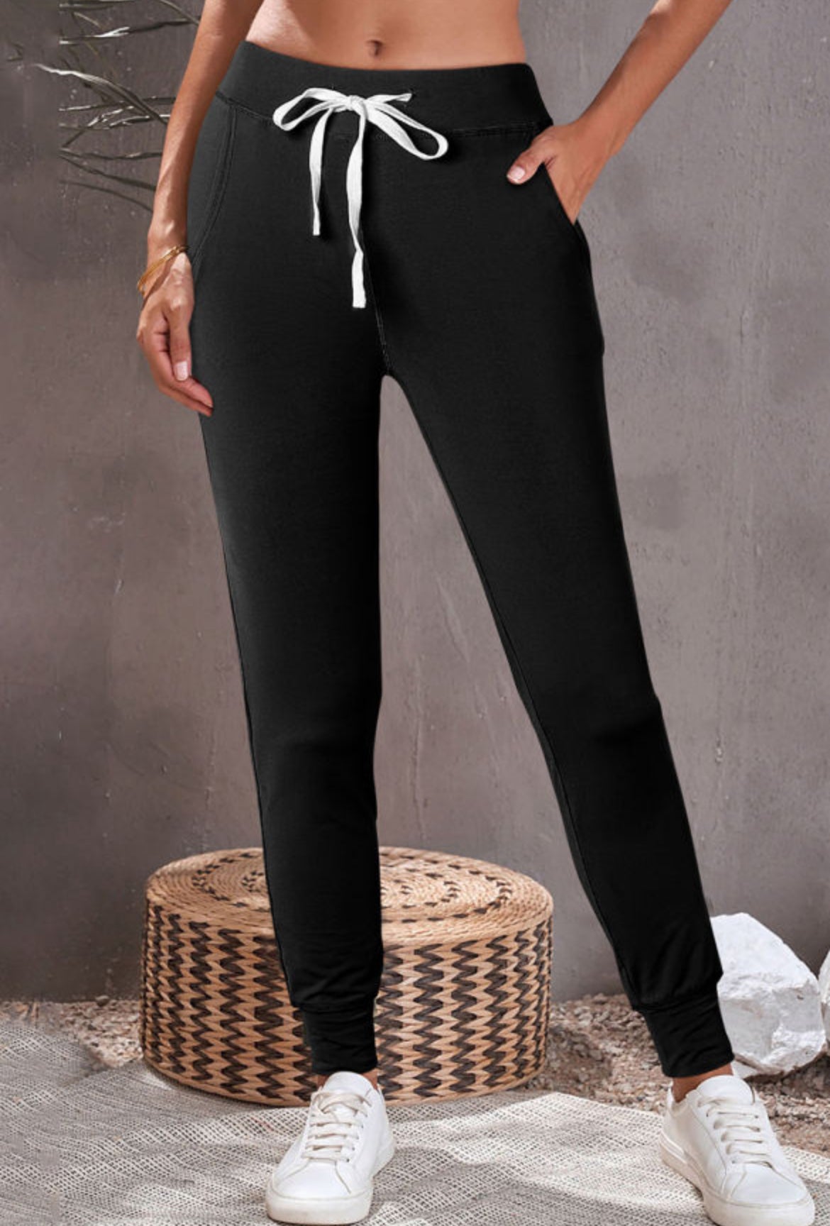 Black slim fit jogger