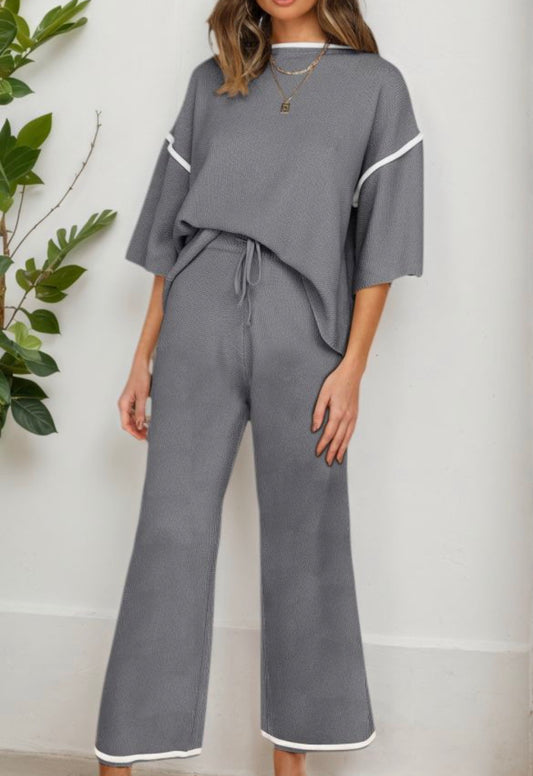 Grey half sleeve set