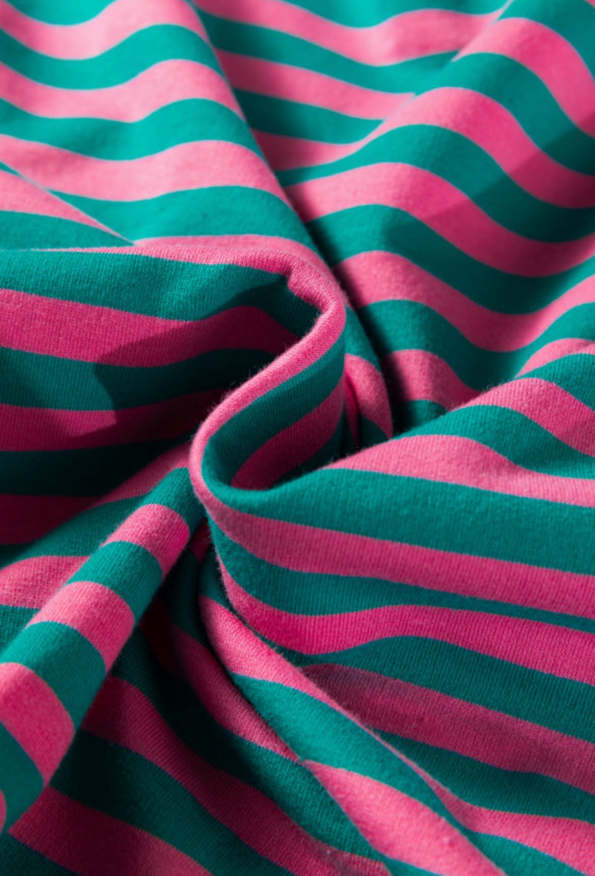 Striped lace trim blouse