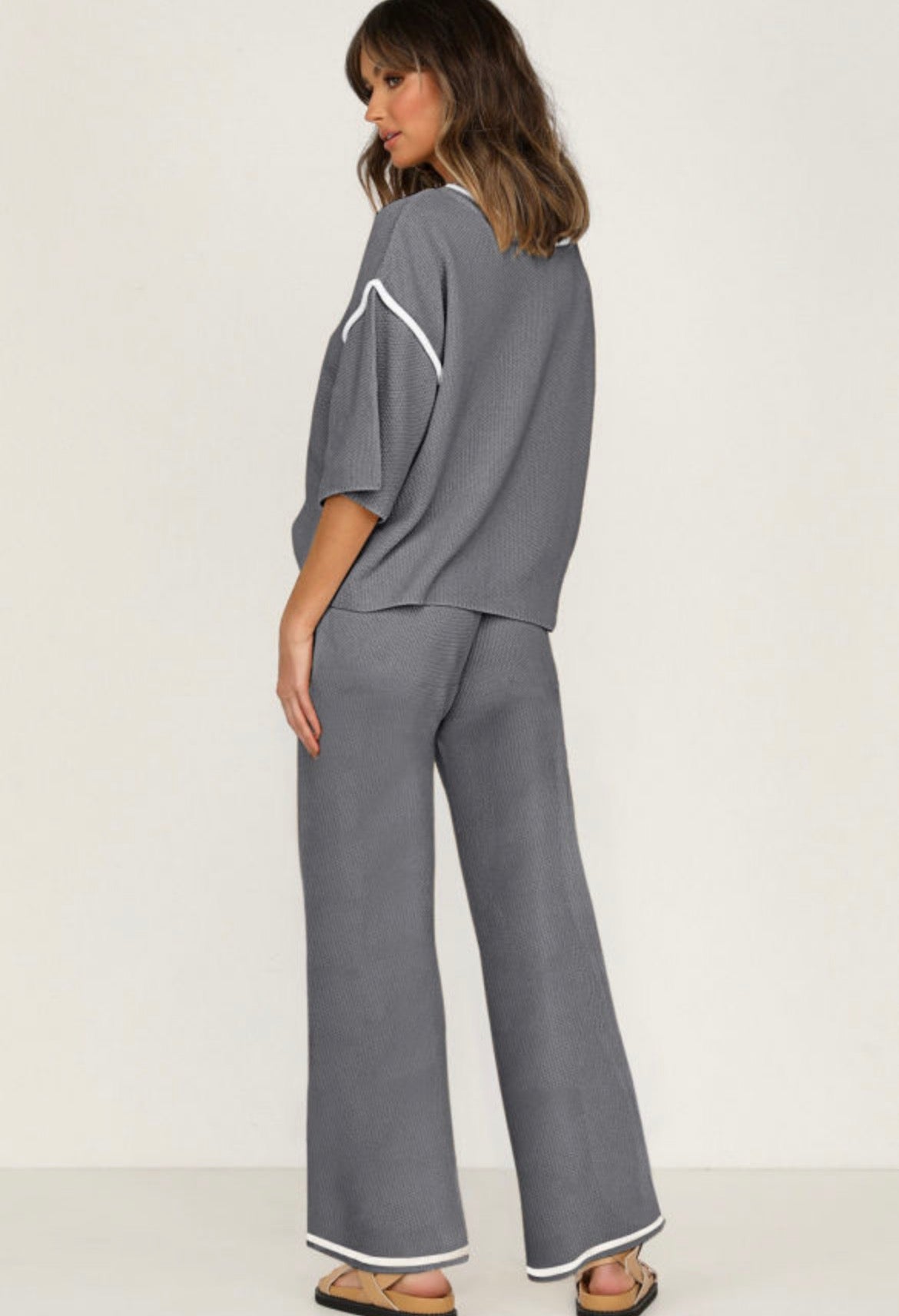 Grey half sleeve set