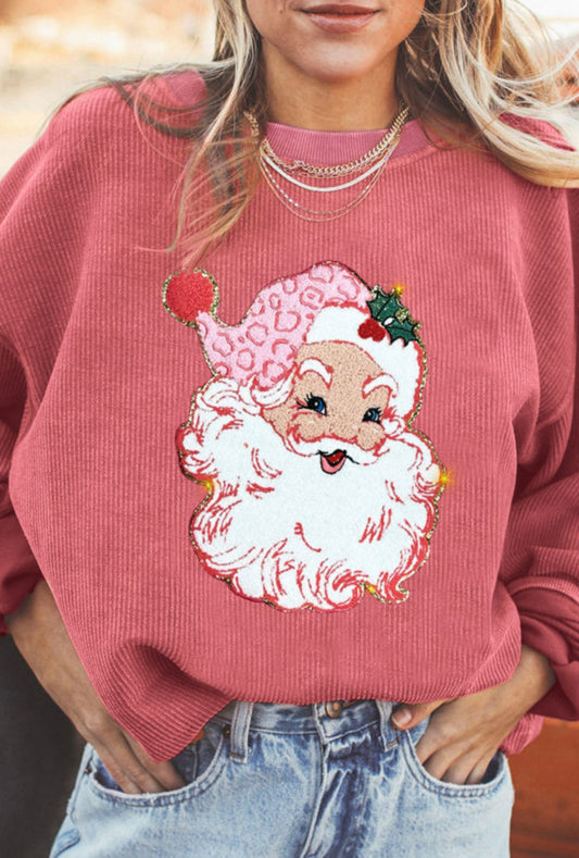 Pink Santa sweatshirt