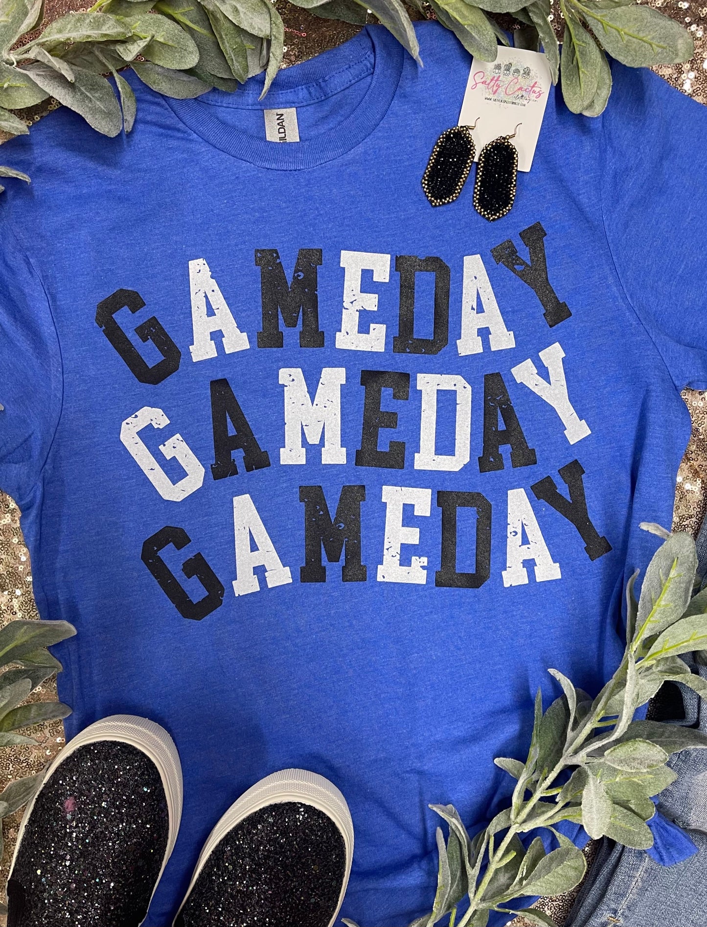 Kids Game Day Screen Printed Colored Tees